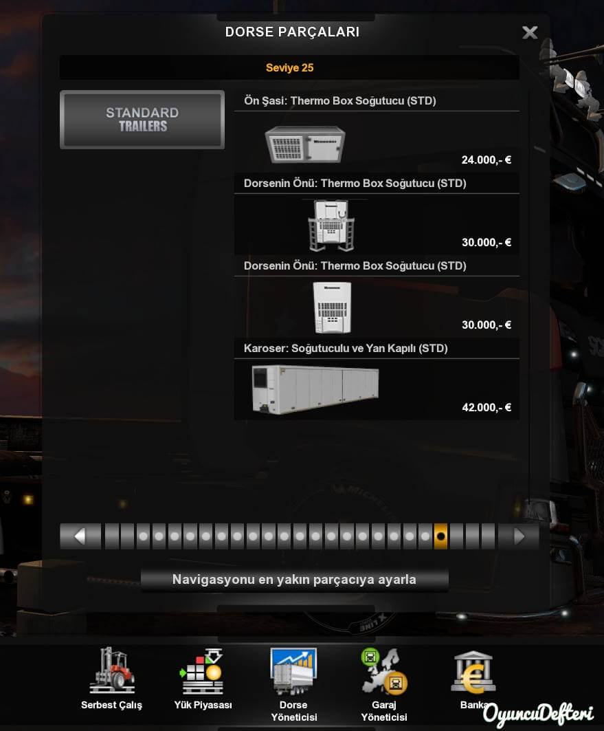 ETS2 Dorse alımı dorse parçaları