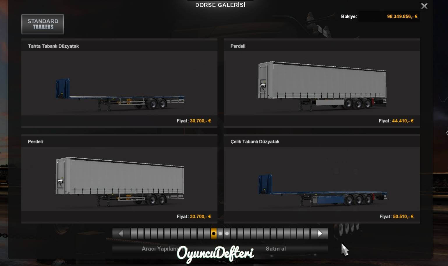 ETS2 Dorse alımı Dorseler